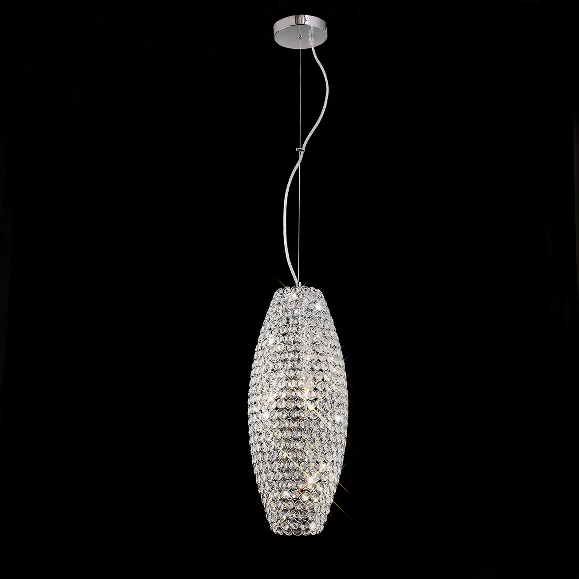 Kos Crystal Ceiling Lights Diyas Single Crystal Pendants